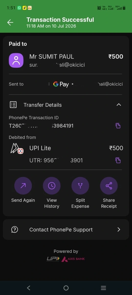 Dear FF payment proof 5